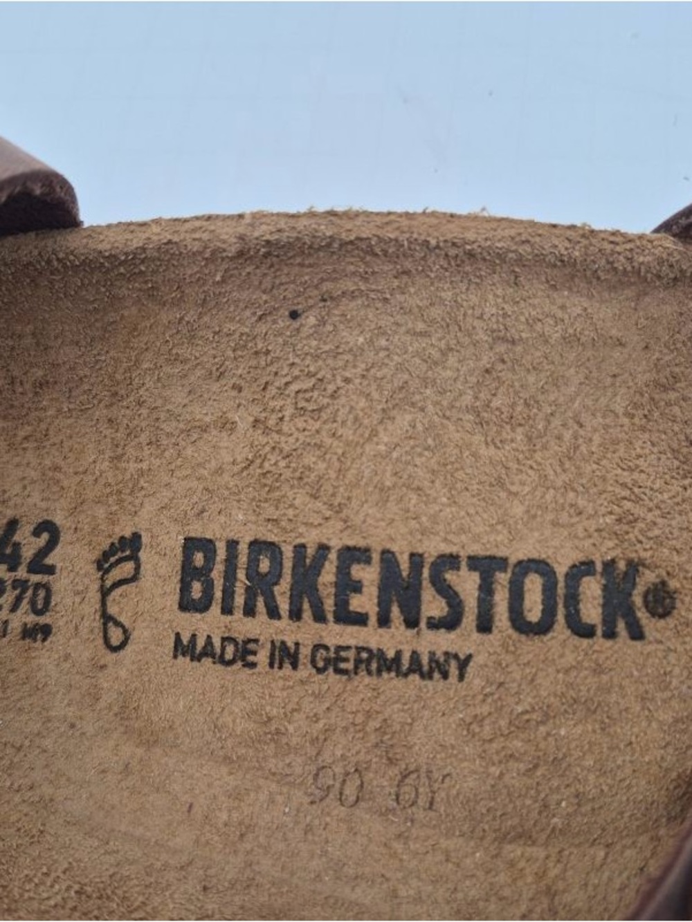 Birkenstock 42 - YARA Sandals Habana Brown 100% Oiled Leather Ankle Strap NWT - Picture 7 of 9